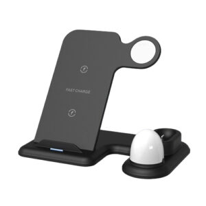 Wireless Charger Phone Holder Stand With Lamp